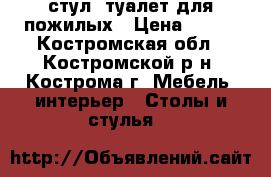 стул- туалет для пожилых › Цена ­ 800 - Костромская обл., Костромской р-н, Кострома г. Мебель, интерьер » Столы и стулья   